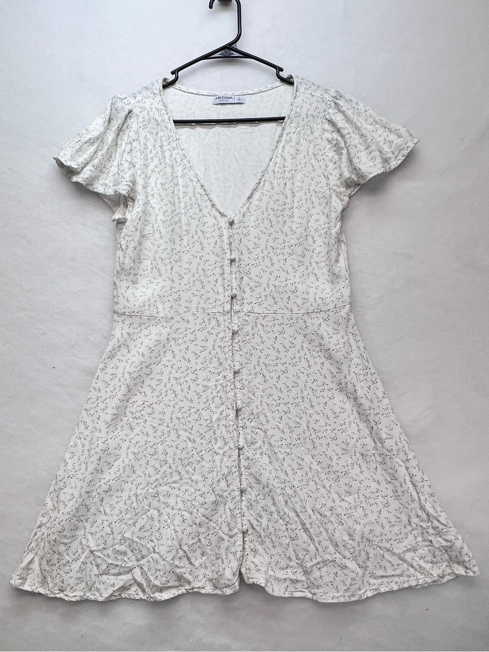 Arizona, button down floral mini sundress. Size L